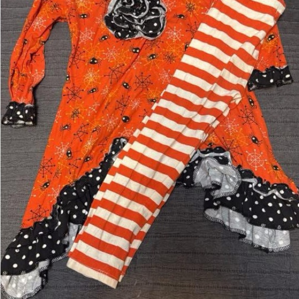 Jelly The Pug Orange and Black Kids Matching Set